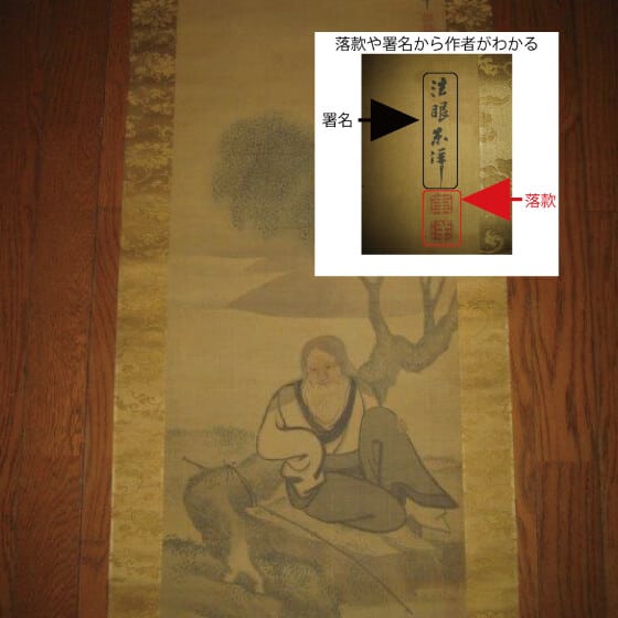 掛け軸のサインや落款が解読不能な場合の作者の判別方法は?