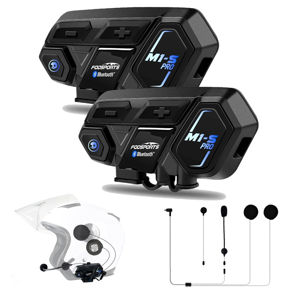 M1sPro-最高のモーターサイクルコミュニケーターデュアルパック| Fodsports