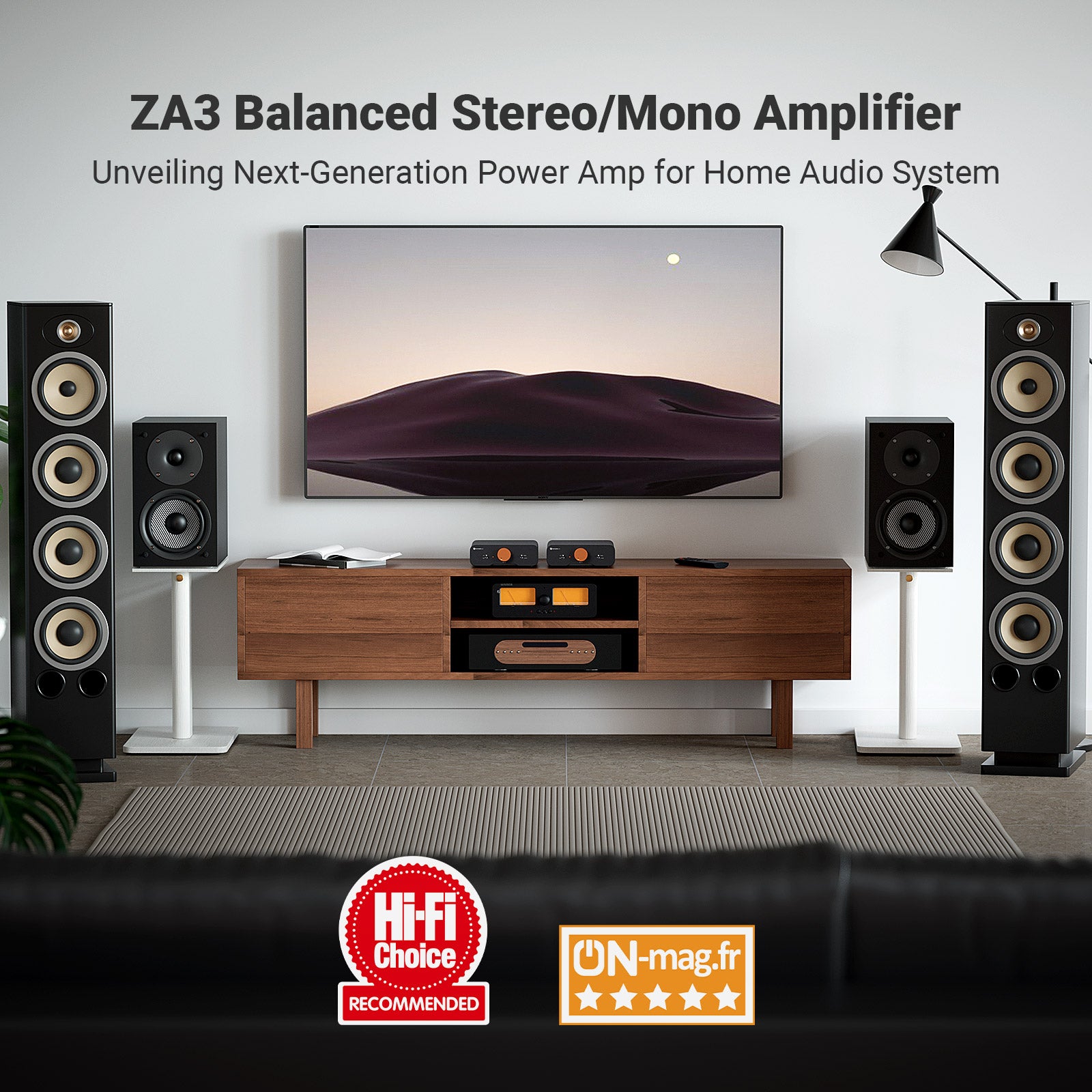 Fosi Audio ZA3 Balanced Stereo Amplifier Mono Amp