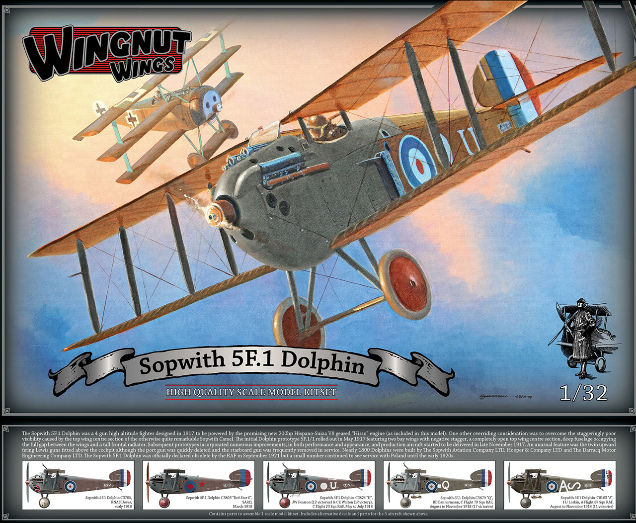 航空機・ヘリコプター Wingnut Wings Sopwith 5F.1 Dolphin 1/32