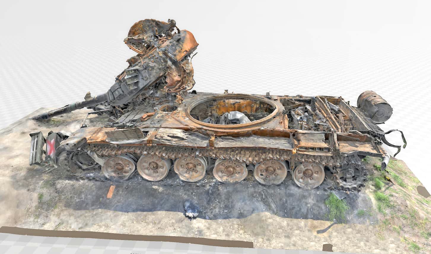 Destroyed Russian T72 in the Ukraine - project - Armor/AFV