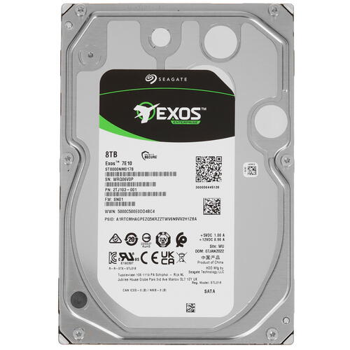 Жесткий диск Seagate Exos 7E10 (ST8000NM017B) [8 ТБ, 3.5