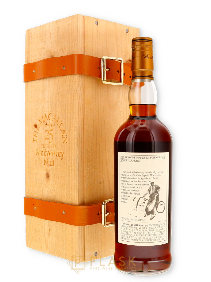 Buy Macallan 25 Year Old Anniversary Malt Early 2000s Wood Box