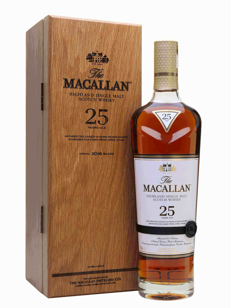 Buy Macallan 25 Year Old Sherry Oak 2018 Release | Flask Wines