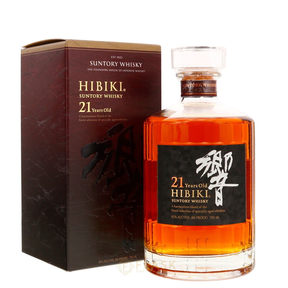Buy Hibiki 21 Year Old Blended Japanese Whisky Suntory | Flask Wines