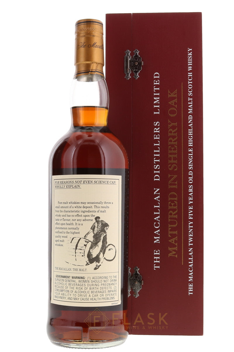 Buy Macallan 25 Year Old Anniversary Malt Early 2000s Red Box