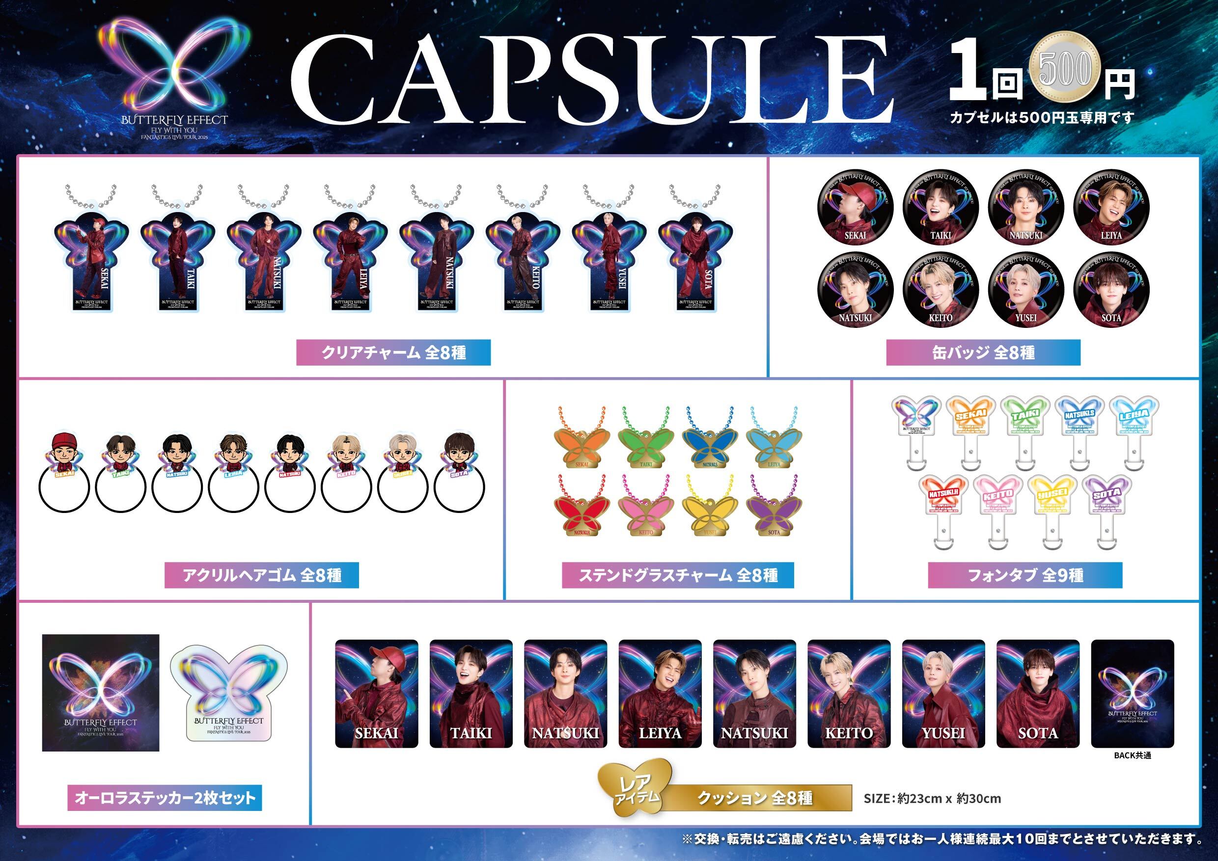 FANTASTICS BUTTERFLY カプセル 堀夏喜 レア クッション 堀夏喜 7/20