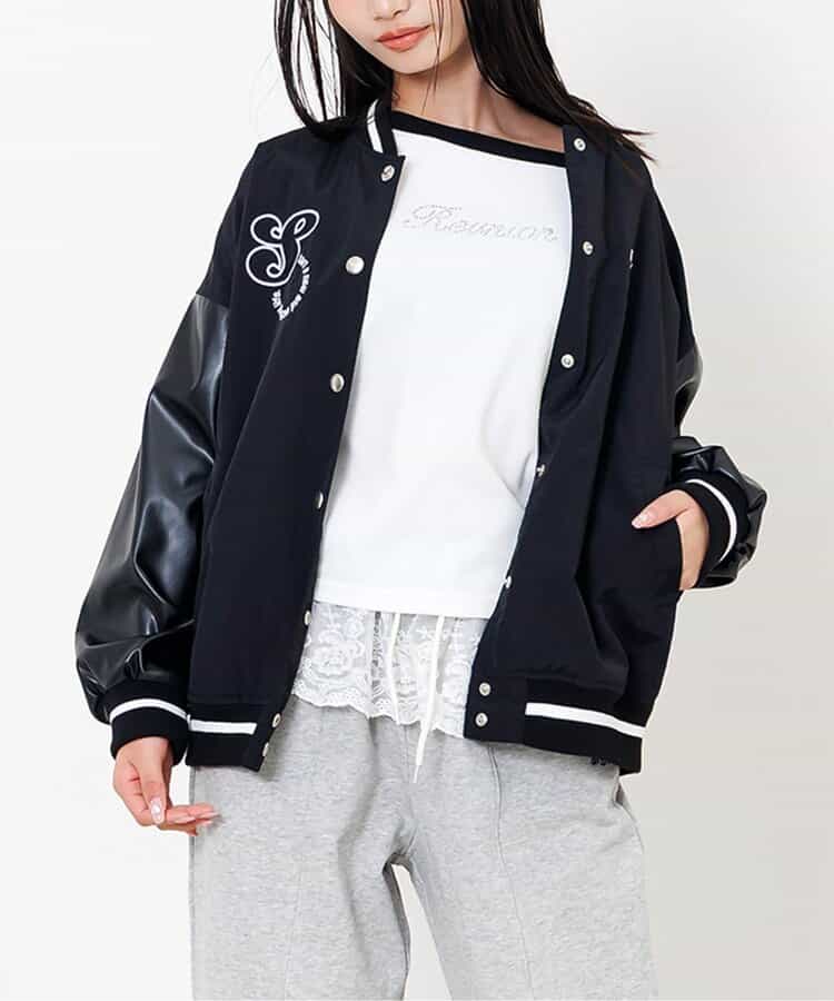 ☆2/10(火)お昼12:59まで3点10％OFF☆BIGスタジャン（G102026）|algy