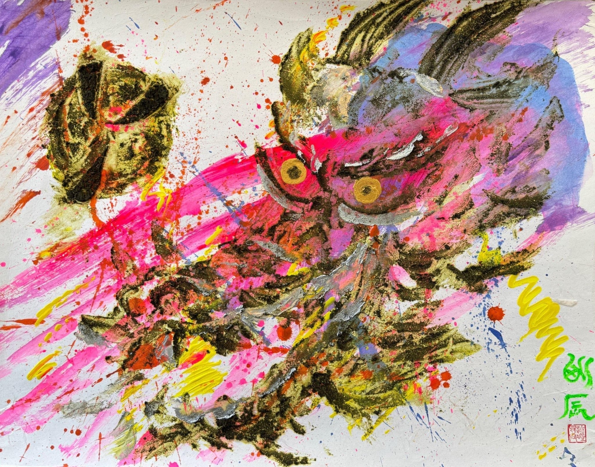 ◉永遠に】F30号 souling_y アクリル画 ◉永遠に】F30号 souling_y