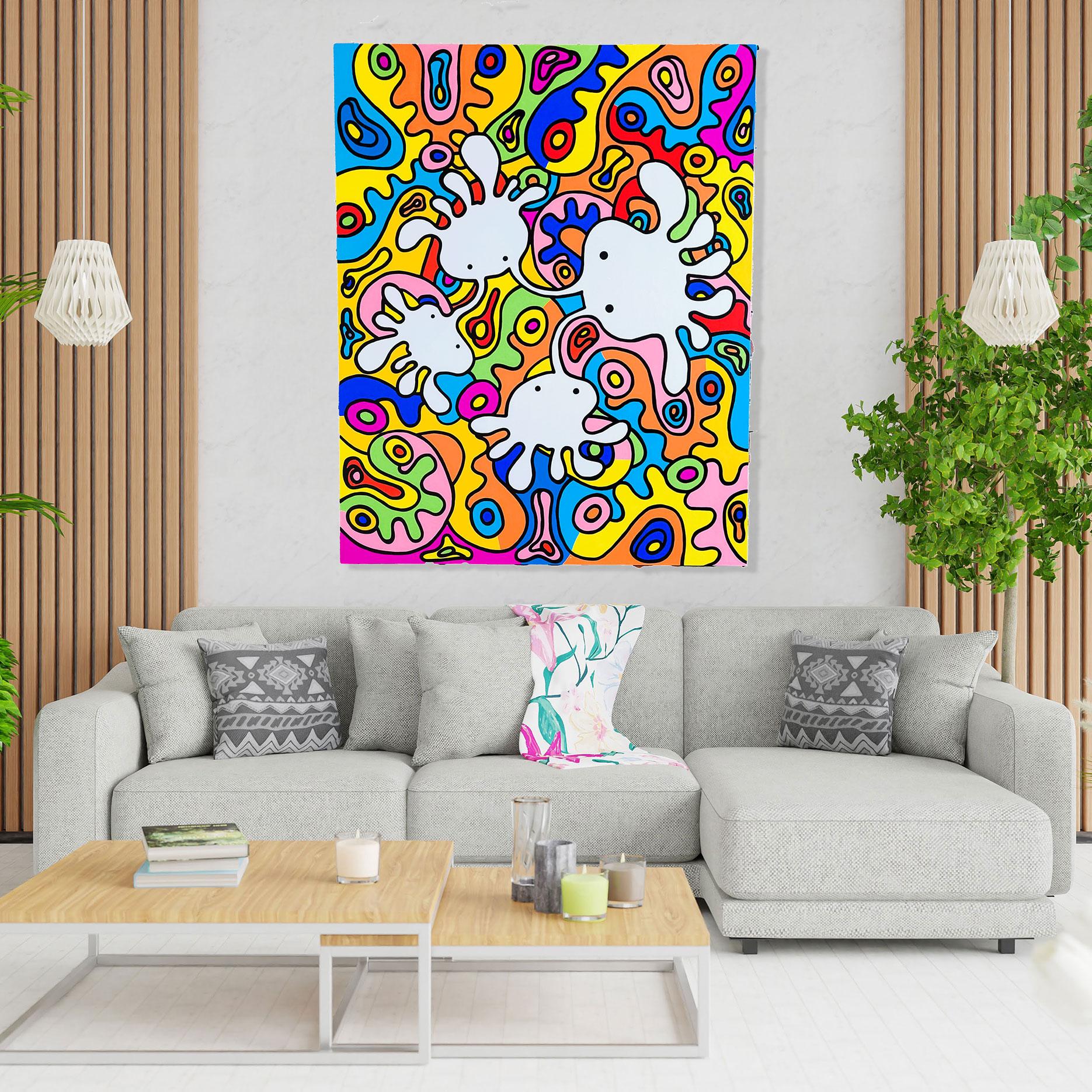 ☆鈴木哲也☆S20 現代アート 原画 絵画 ポップアート ☆送料無料#144