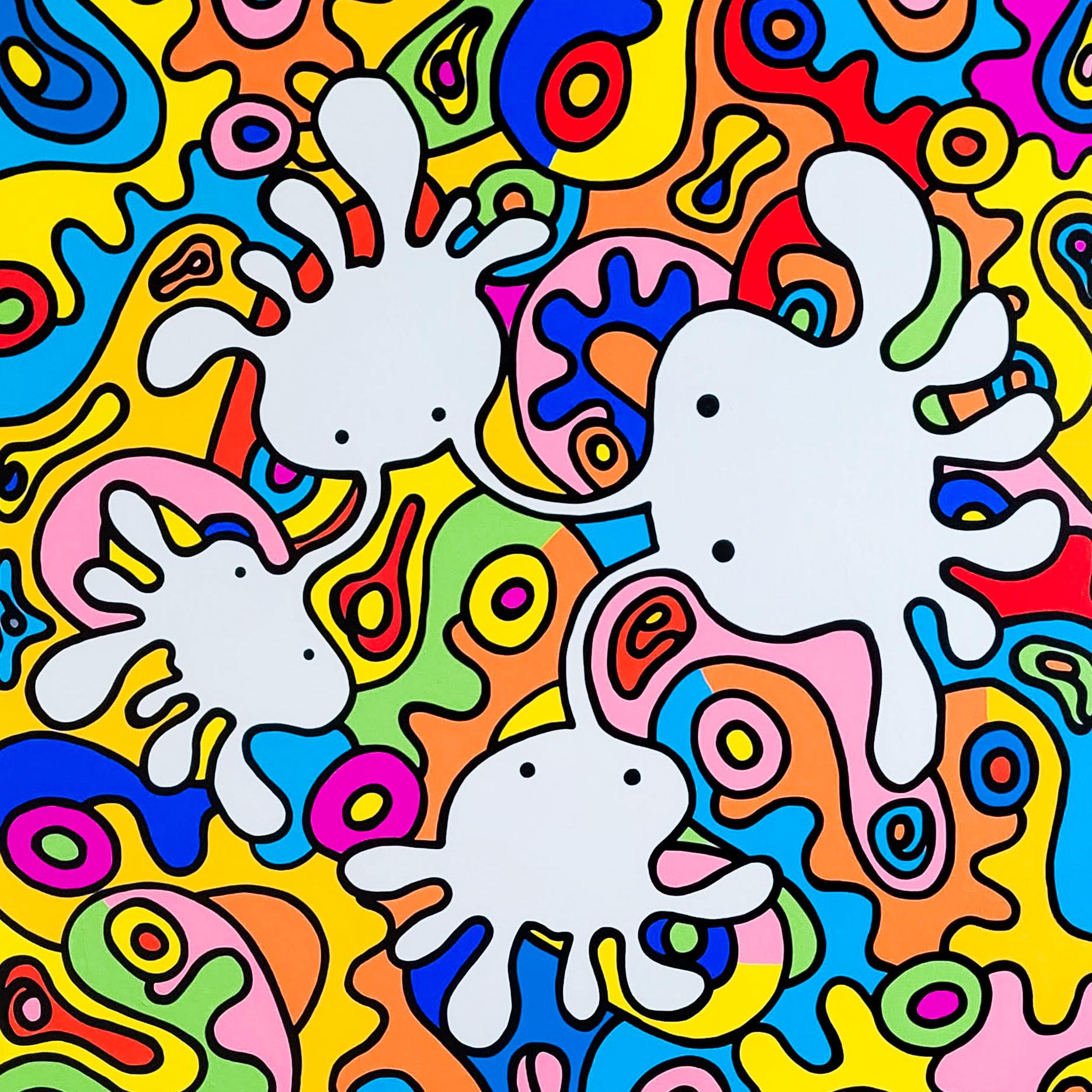 ☆鈴木哲也☆S4(333×333mm)アクリル原画1点物☆送料無料#133 絵画の