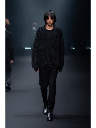 LAD MUSICIAN（ラッドミュージシャン) 2125-042 3D KNIT CARDIGAN