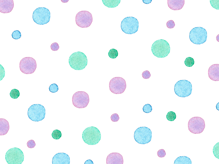 16. 【水彩】ランダムの水玉素材〈寒色01〉 | 空中庭園