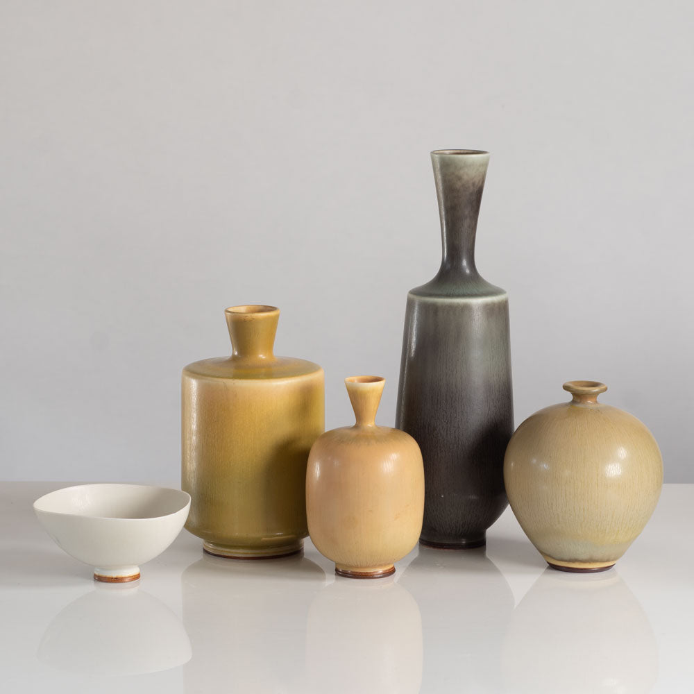 Group of vases and bowls by Berndt Friberg for Gustavsberg, Sweden