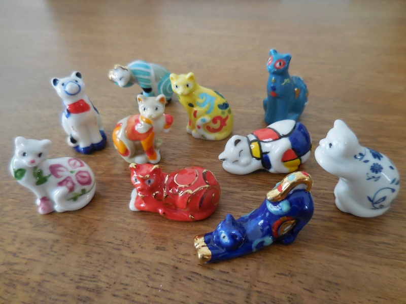 ホテル ル ブリストルパリ 看板猫のフェーブ 2点 陶器 ねこ フランス