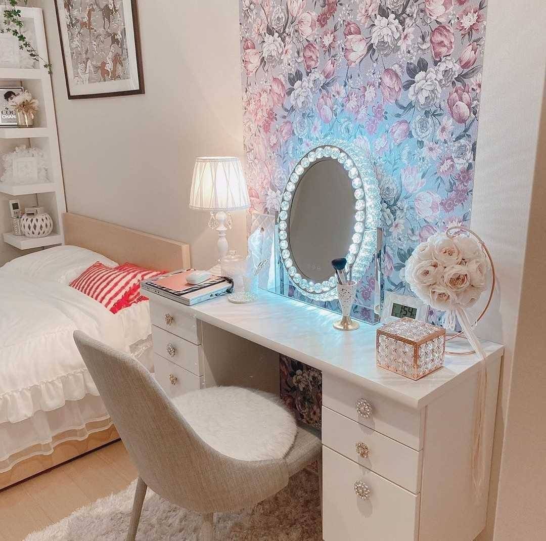 フランフラン エルドラド ハリウッドミラー ホワイト 女優ミラー 卓上