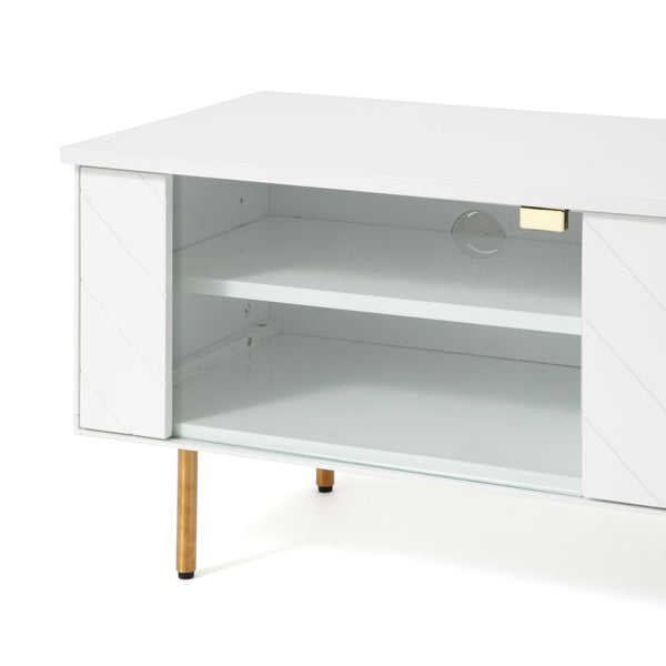 ソルティール TVボード 2 ホワイト（W1500×H410） | Francfranc