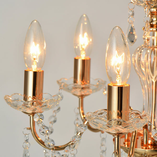 アントイン シャンデリア 6灯 ゴールド Francfranc 新品 アントイン