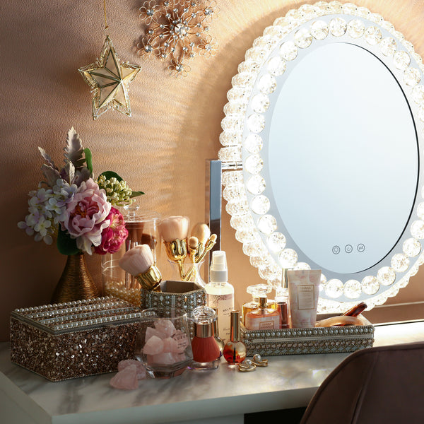 フランフラン エルドラド ハリウッドミラー ホワイト 女優ミラー 卓上