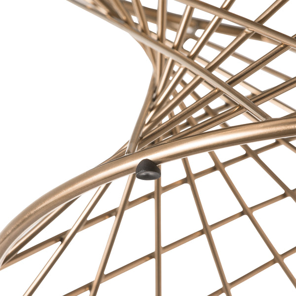 マーリア コーヒーテーブル クリア×ゴールド（φ800） | Francfranc