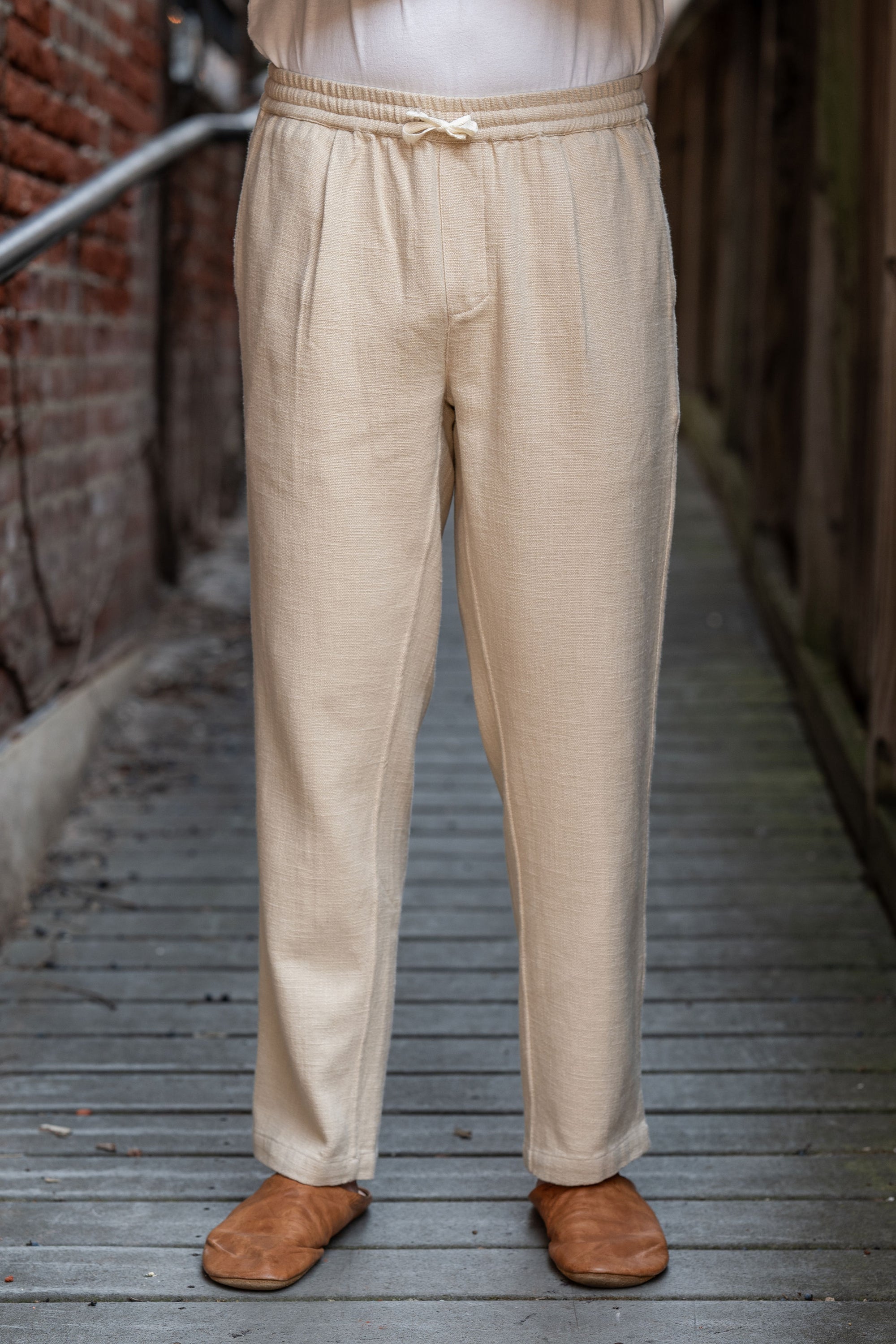 everyone】 belted easy pants (BEIGE) everyone belted easy pants