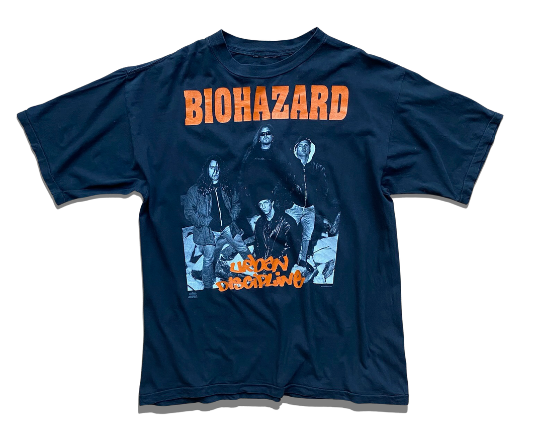 Vintage Biohazard Urban Discipline 1992 T-Shirt – Fruit Of The Doom