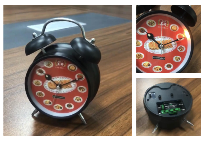 オリジナル目覚まし時計 FTCグローバル縫製株式会社