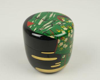 表用】誰が袖蒔絵大棗（春）内黒塗 | 茶道具通販専門店 ふげつ工房