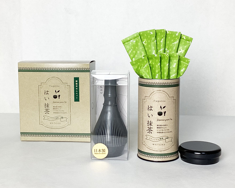 茶道具】抹茶茶碗 富士山と松の絵柄の茶碗 まとめ売り ピンクの服紗付き