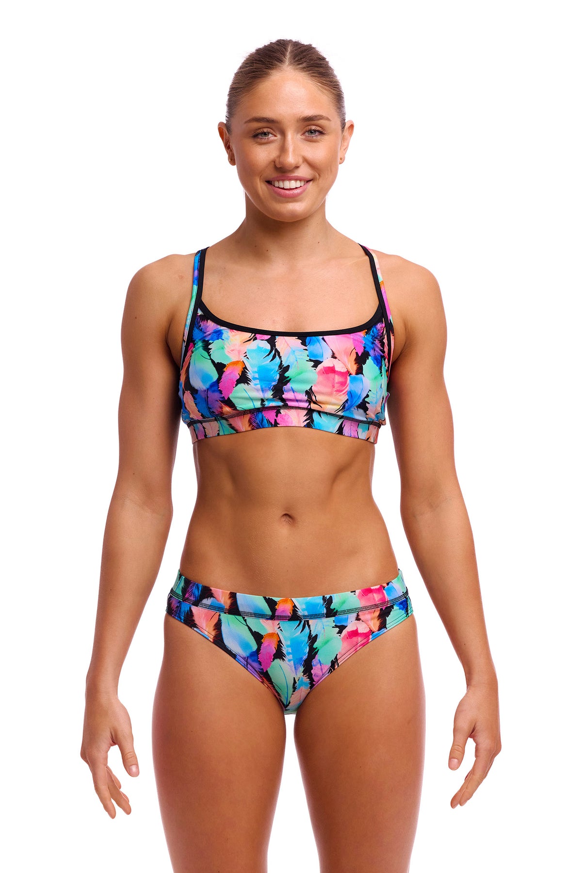 イム ポーキョン FIED ピンク ストライプ 水着 28インチ イム