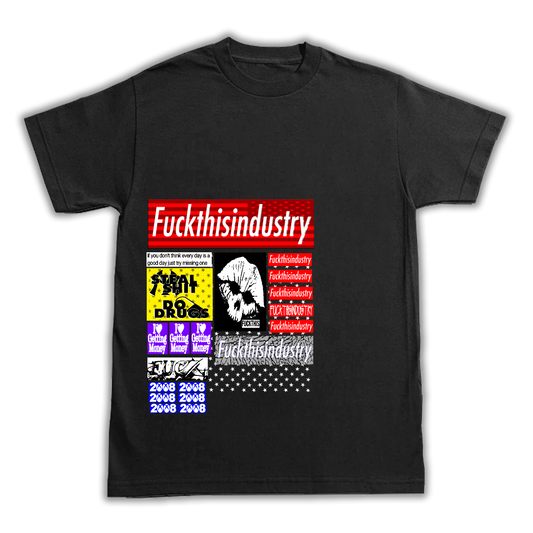 fti lil london 2008 ネクタイプリント Tシャツ S 希少