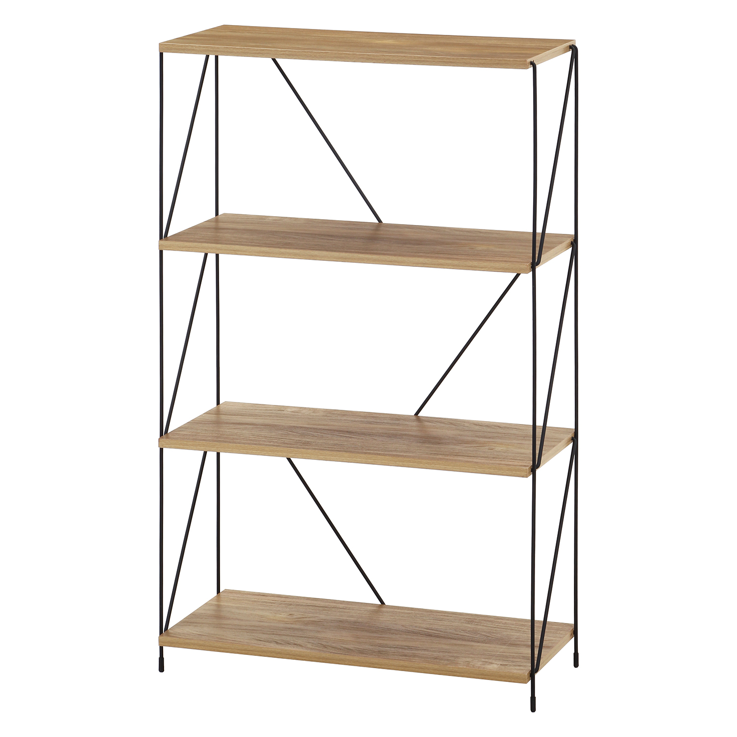 C/D:77563] EZBOワイヤーラック4段 60幅 OAK NA