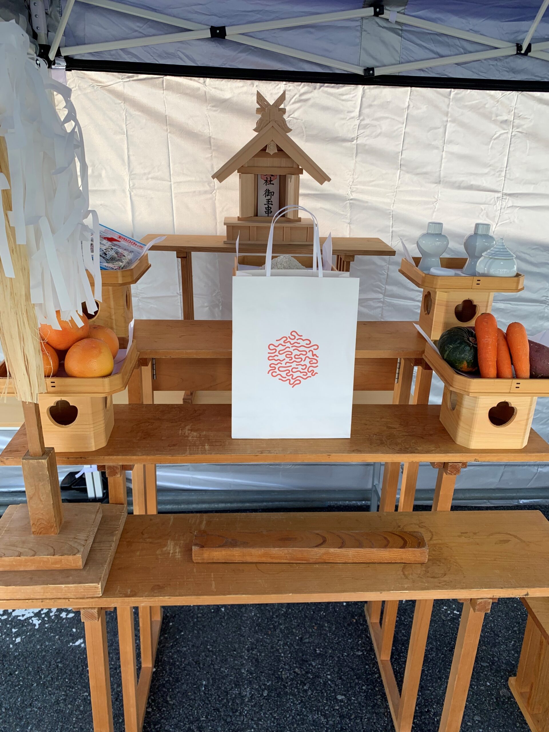 I*y様 大きい福の神お面 出雲大社 福神 木彫 天然木 幅60cm