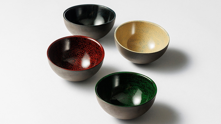 一和堂工芸】香川漆器 ぐい呑み 「hanabi 3号」藤巻別注モデル | 藤巻