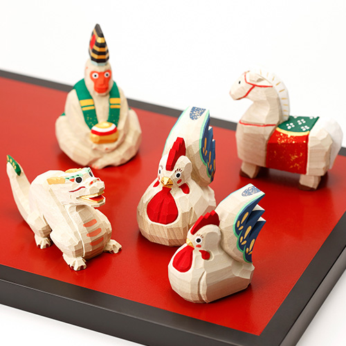 高橋勇二】奈良一刀彫 干支飾り「酉（とり）」小 | 藤巻百貨店