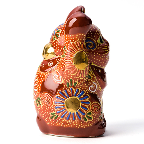 米田陶香堂】九谷焼 盛絵付け招き猫 | 藤巻百貨店