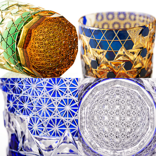 但野英芳 江戸切子 グラス 希少 青 但野英芳 江戸切子 グラス 希少 青