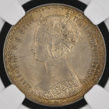 f*i様 1858 英国 ゴシック フローリン銀貨ヴィクトリア女王(mdcccl