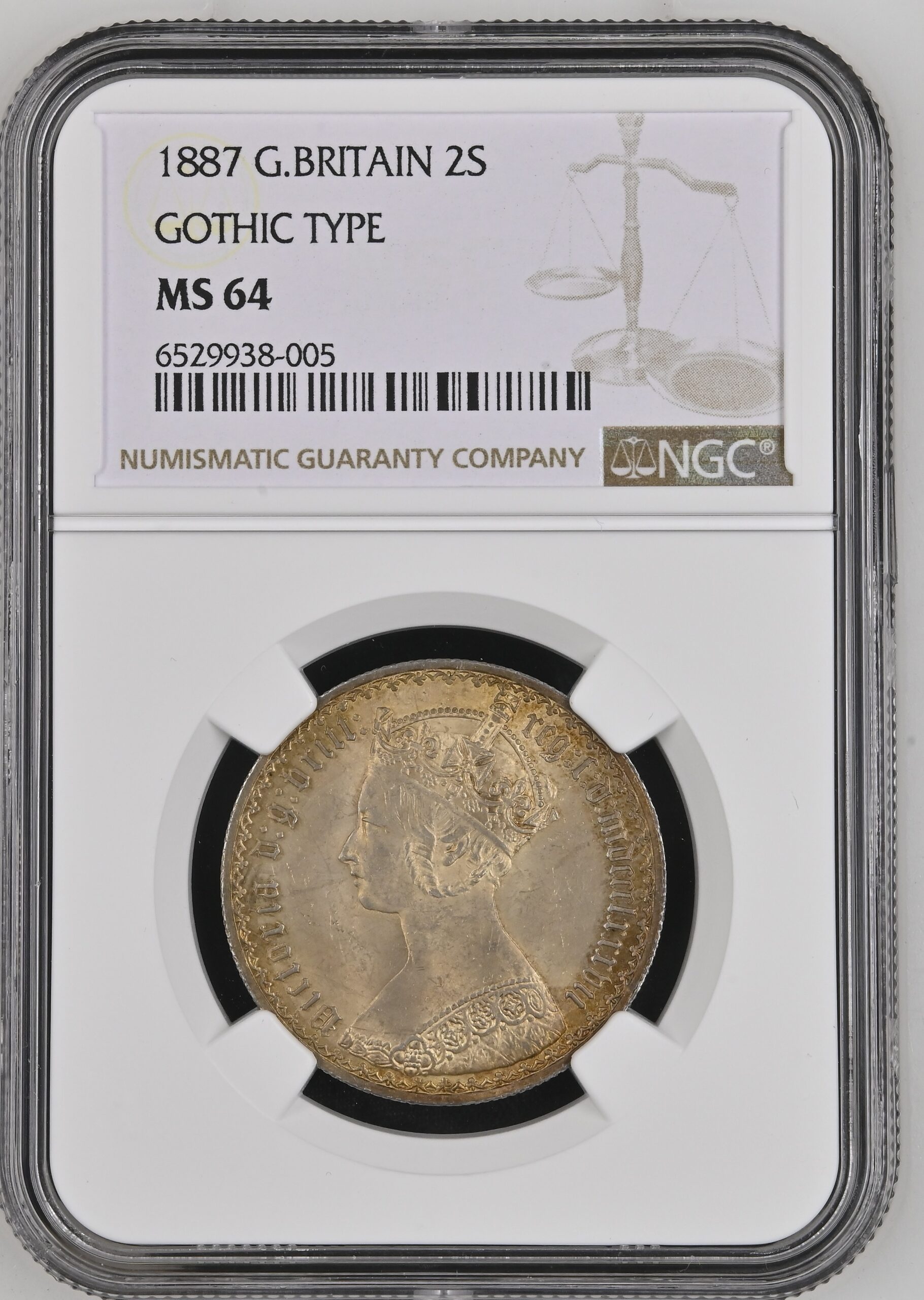 コレクション】1887年 ヴィクトリア女王 フローリン銀貨 | 「目指せ