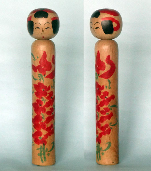 石巻こけし いちご型のえじこ かわいい こけし