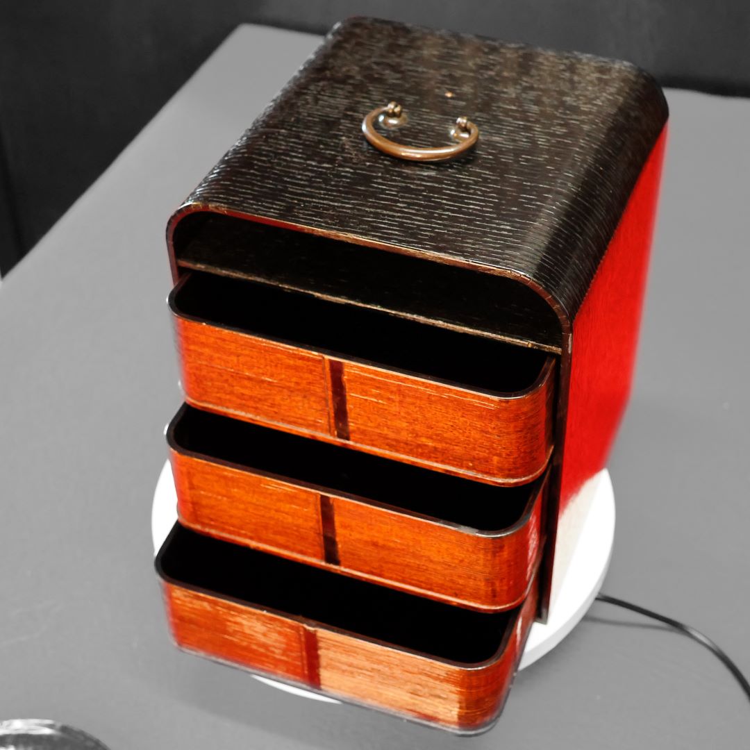 骨董 漆器和久入弁当箱 漆芸