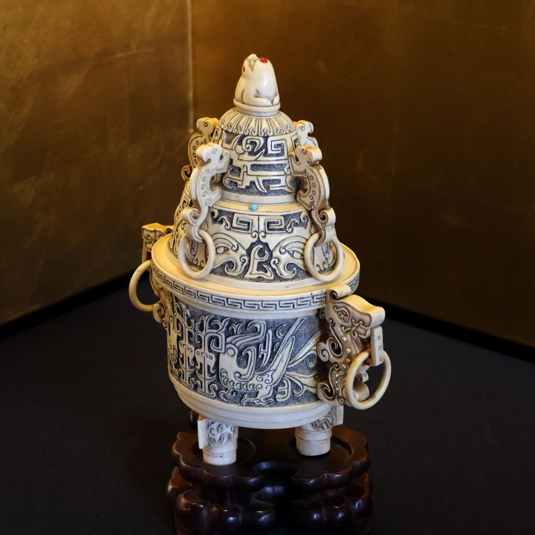 骨董品 香炉 と絵 本物 です アンティーク 香炉 ＊ 中国美術 骨董品