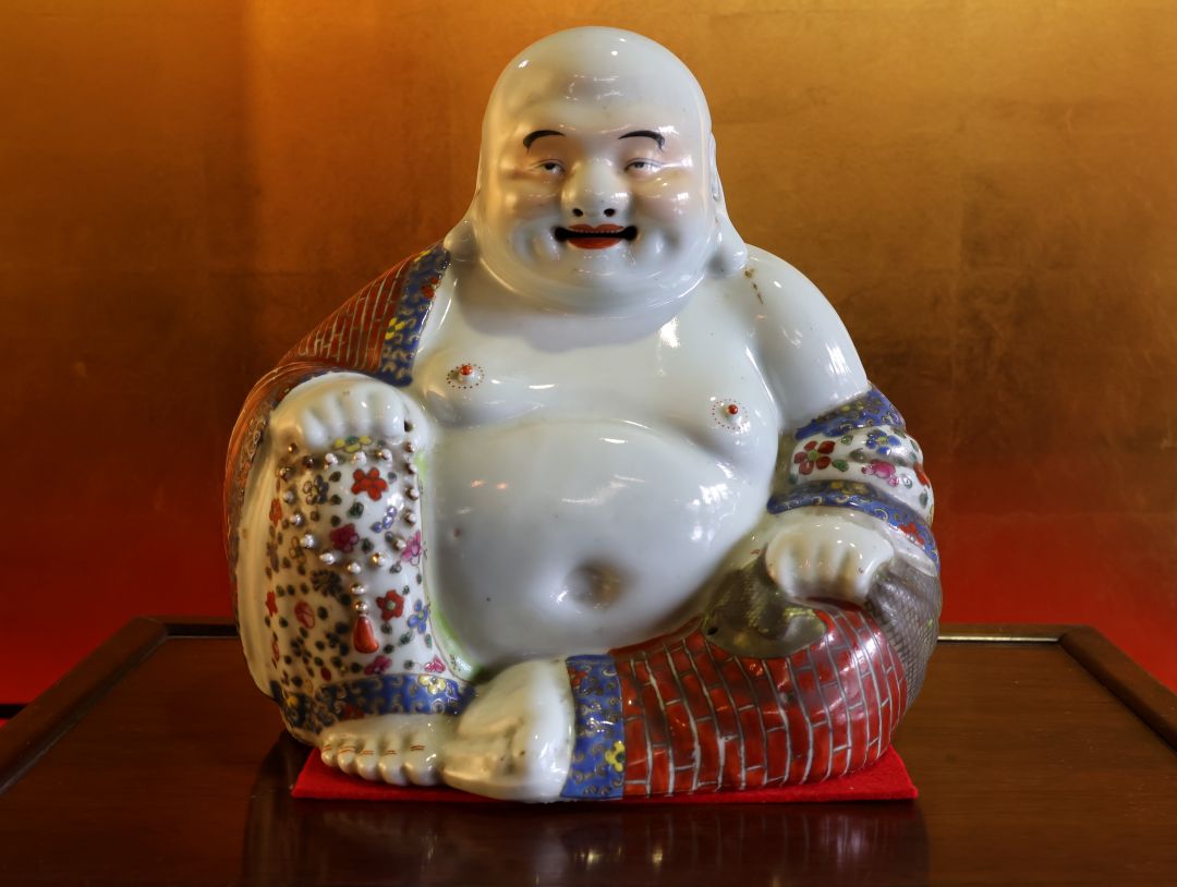 福岡骨董品 布袋様 中国 西江 景徳鎮