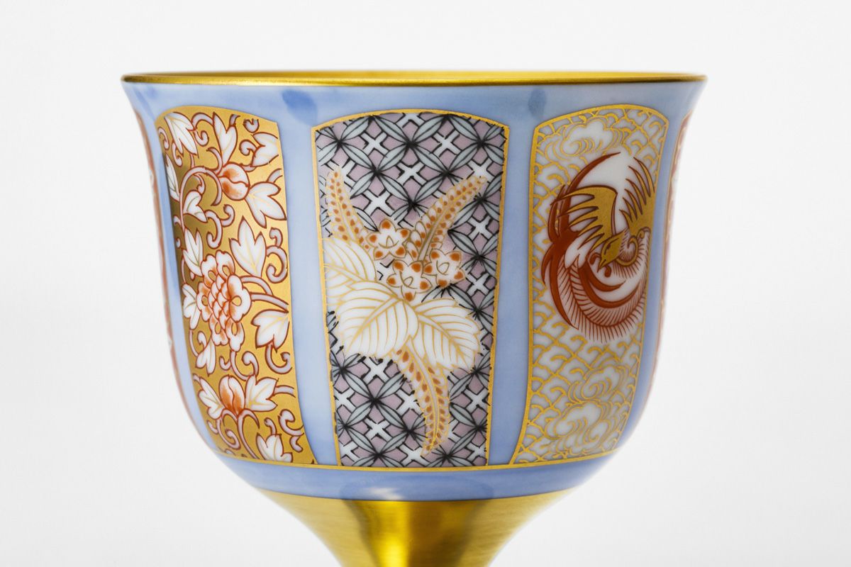 染錦金彩鳳凰 ペアワインカップ | 有田焼 深川製磁｜公式オンラインストア