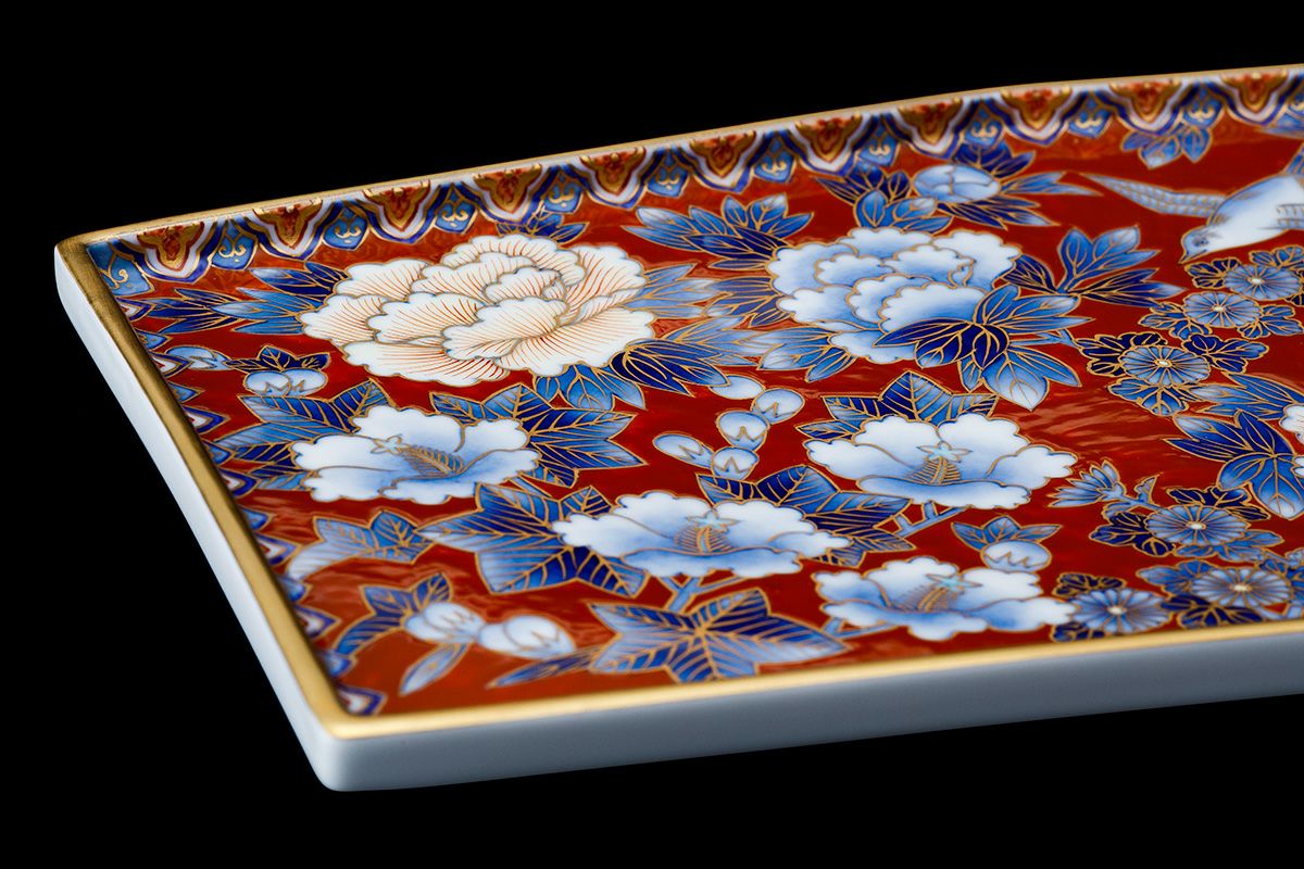 深川製磁 牡丹形 ベリーセット 6客 盛り皿 取り皿 共箱 未使用 【公式