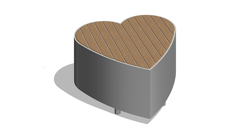 ハコベンSSハート ZKY-SS-HEART | ハコベン | ベンチ | 製品情報 | 風