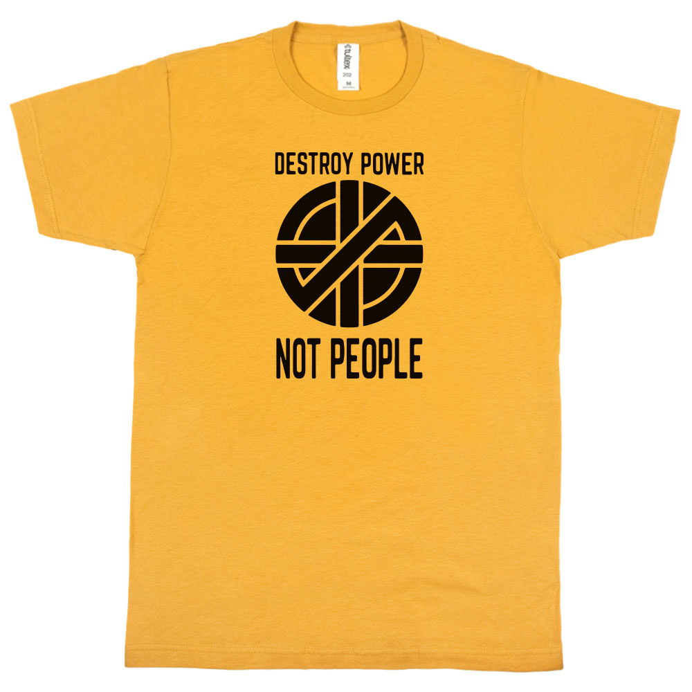 90s USA製 CRASS DESTROY POWER NOT PEOPLE VTG Crass Destroy Power