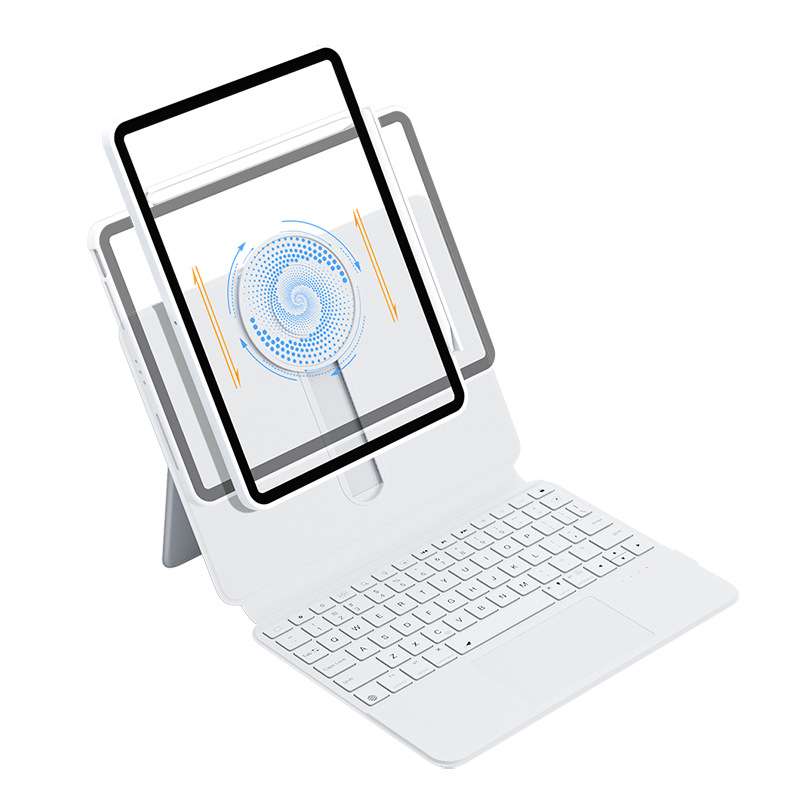 iPadケース 磁石着脱式 保護機能付き タブレット用キーボード付き