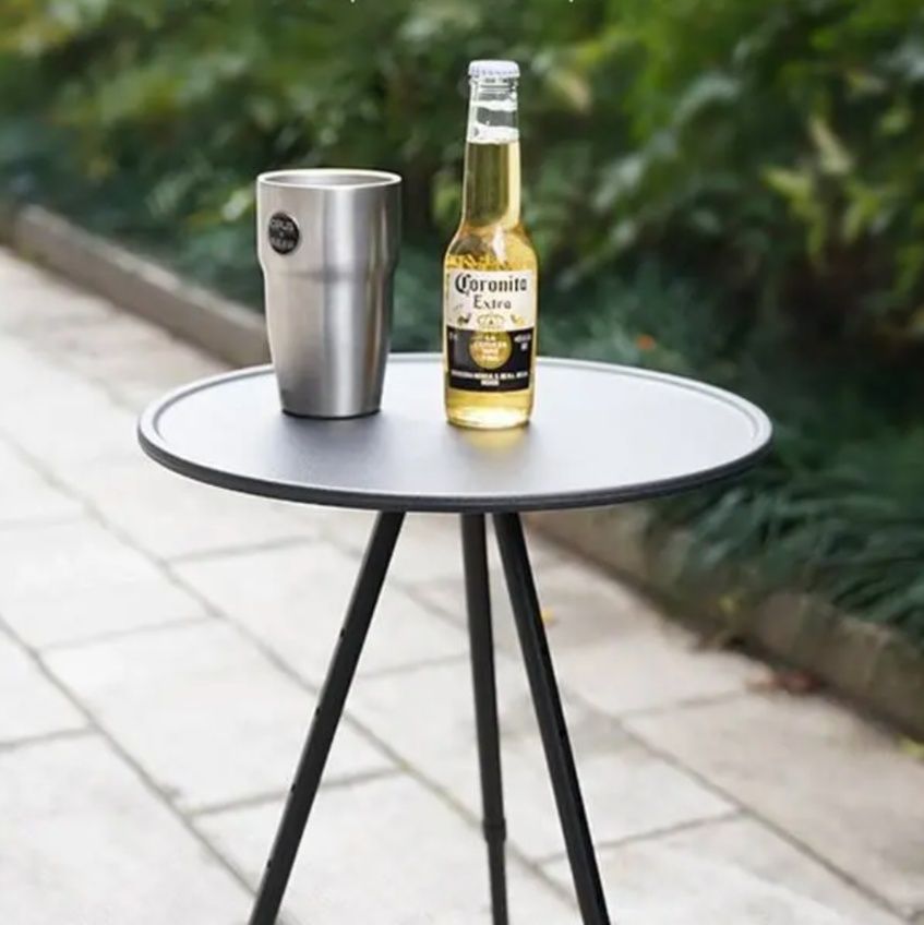 アウトドアテーブル 円形三脚アウトドアサイドテーブル サイドテーブル