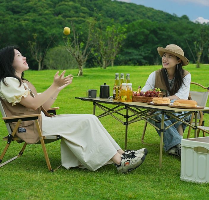 アウトドアテーブル 折りたたみ式 野遊びローテーブル ローテーブル